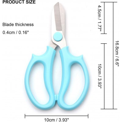 Garden Pruning Shears Scissors with Comfort Grip Handle, Premium Steel Professional Floral Scissors